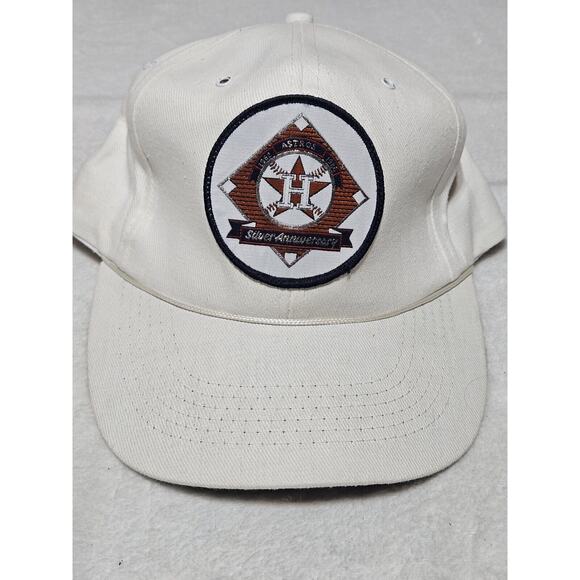 Unbranded Other - Vintage HOUSTON ASTROS Texas 25th SILVER ANNIVERSARY HAT 1962-1986 Cap